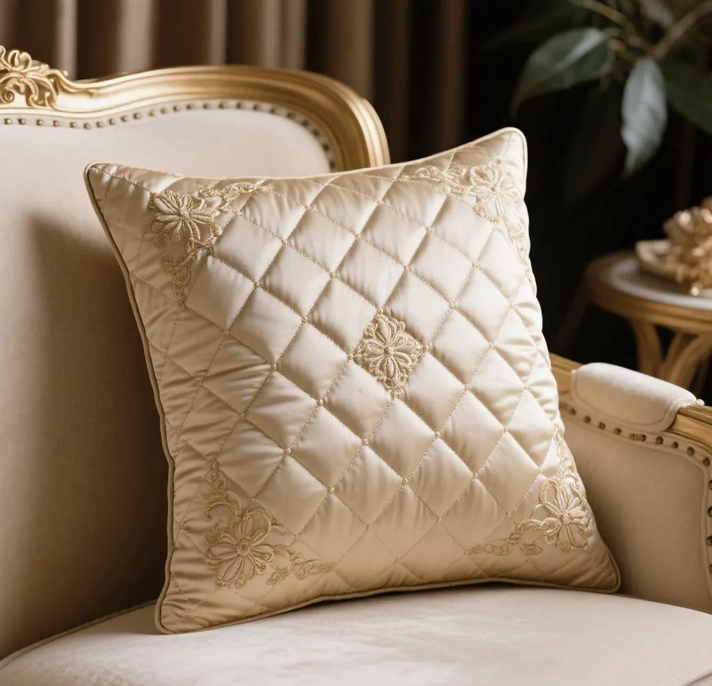 QUILTED CUSHION COVER