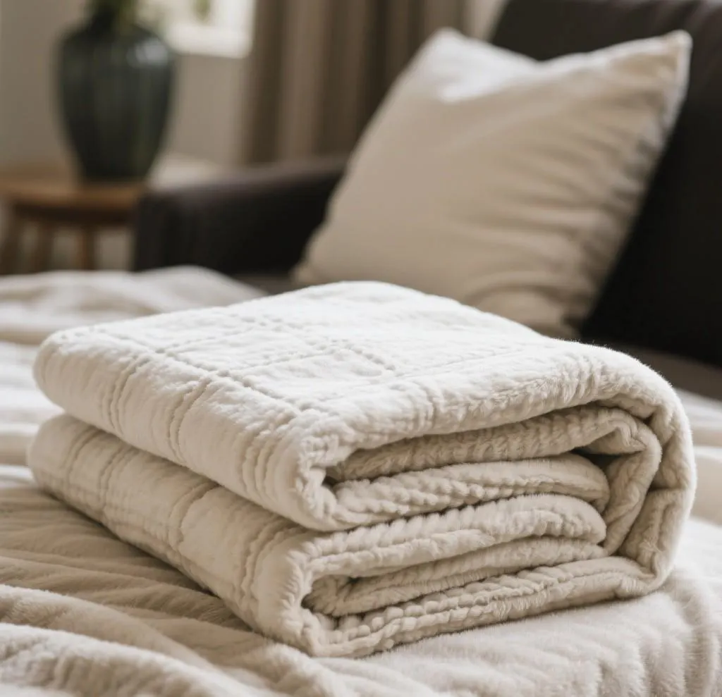 Folded Throw Blanket